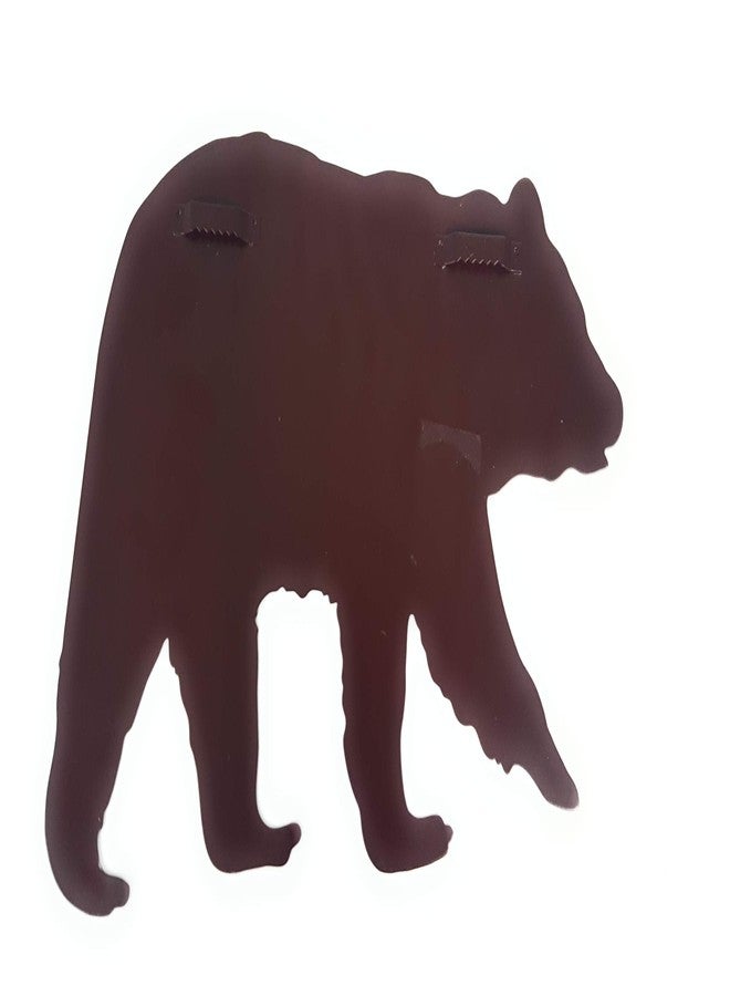 Everydecor Grizzly Bear Silhouette Metal Wall Art Decor - Bear Themed Signs for Indoor and Outdoor Farmhouse Home Office Kitchen Living Room Bedroom - Image 2